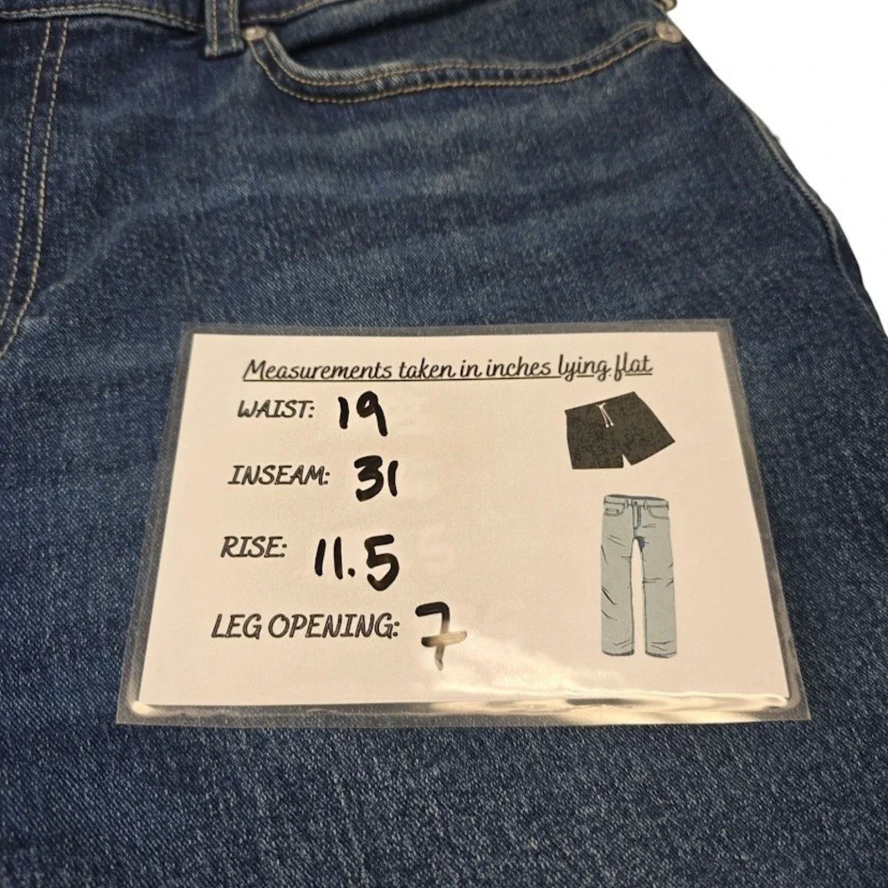 True Religion Rocco Jeans Men 36 Blue Cotton Relaxed Skinny Flap Pocket Designer